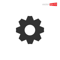 Gear Icon Design Illustration Vector