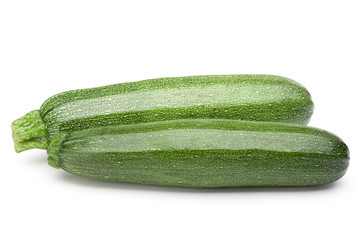 Zucchini (cucumber) isolated on white with clipping path.