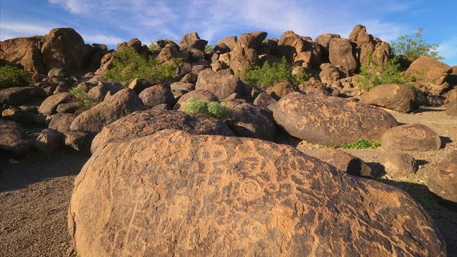 Native American Painted Rock Petroglyph Site in Arizona, jib