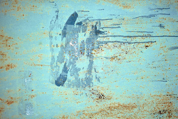 Texture old paint on a rust metal surface. Metal background, rust, copy space