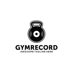 Record Logo, Music Logo, Disc Logo Vector