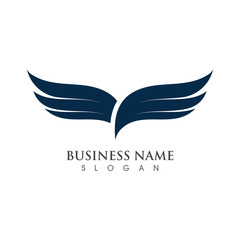 Wing Logo Template vector illustration concept design