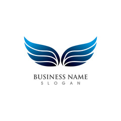 Wing Logo Template vector illustration concept design