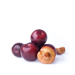 Plum or Sweet Ripe Plum fruit on a background new.