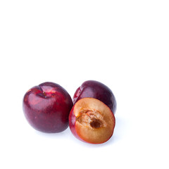 Plum or Sweet Ripe Plum fruit on a background new.