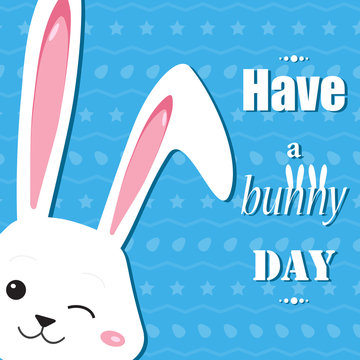 Easter bunny card