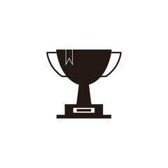 cup prize vector icon illustration sign