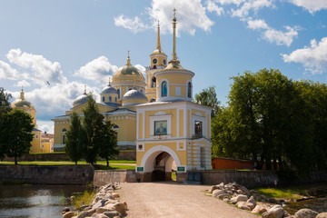 Nilo-Stolobenskaya Pustyn  is situated on Stolobny Island in Lake Seliger. Tver region, Russia