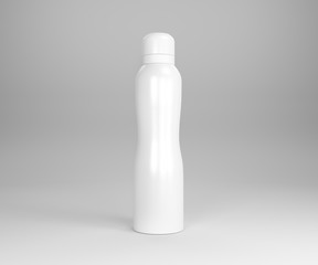 Bottle for skin, deodorant, after shave, perfume, lotion, shampoo, gel, isolated on white background. 3d illustratiot.