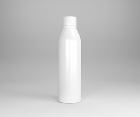 Bottle for skin, deodorant, after shave, perfume, lotion, shampoo, gel, isolated on white background. 3d illustratiot.