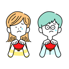 お金に困る男女