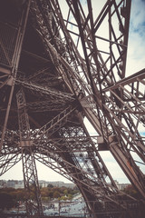 Eiffel Tower structure, Paris, France