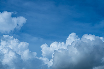 Naklejka na ściany i meble White cloud on blue sky on day time for background...