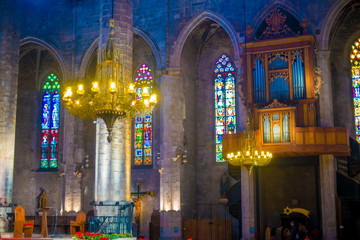 Fototapeta premium Church in Barcelona, Spain. Barcelona is known as an Artistic city located in the east coast of Spain..