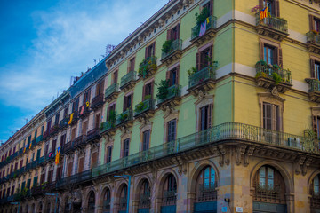 Obraz premium Tourists destination Barcelona, Spain. Barcelona is known as an Artistic city located in the east coast of Spain..