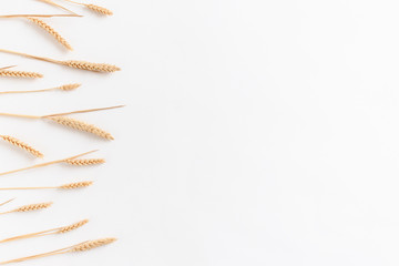 Border frame made of wheat spikelets