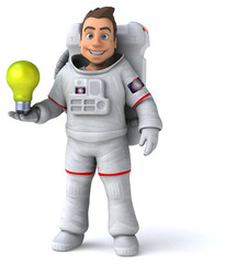 Fun astronaut - 3D Illustration