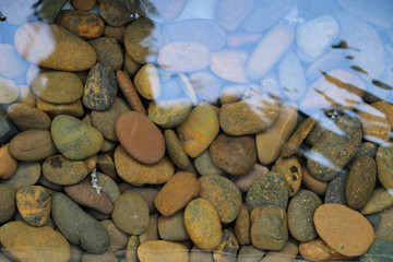 Stone under river at my home