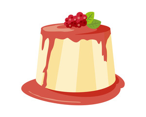 ババロア　パンナコッタ　ラズベリー