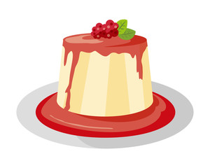 ババロア　パンナコッタ　ラズベリー