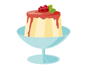 ババロア　パンナコッタ　ラズベリー