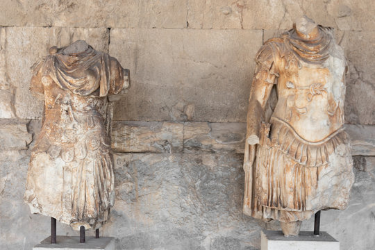 Ancient Greek Statues Of The Personifications Of Odyssey Greece