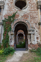 The ruins of the old abandoned Synagogue in Vidin, Bulgaria. Located near the Baba Vida Fortress. One of the largest Jewish temples in Bulgaria.