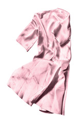 Satin dress isolated