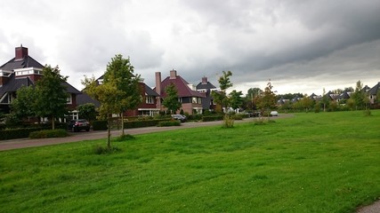 Fototapeta na wymiar view of a village in holland