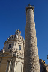 Fototapeta premium Trajan column in Rome, Italy