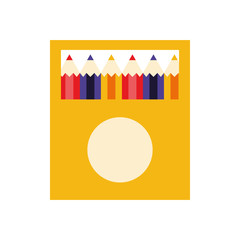 pencils colors supplies in box