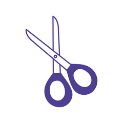 scissors school accessory isolated icon