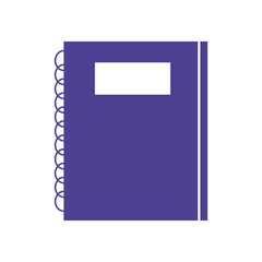 notebook school supply isolated icon