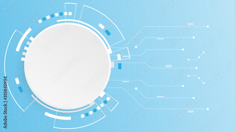 Aufkleber abstract digital technology cycle background.business growth transformation successful financial.