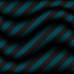 Abstract background striped blue wave with diagonal black stripes pattern.