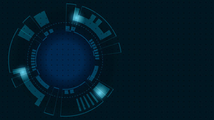 Abstract Digital Technology Cycle background.Business growth transformation Successful financial.