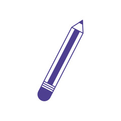 pencil school supply isolated icon