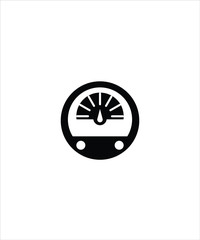 meter icon,vector best flat meter icon.