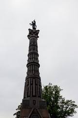 Fototapeta na wymiar Column of Glory near Trinity cathedral in St. Petersburg