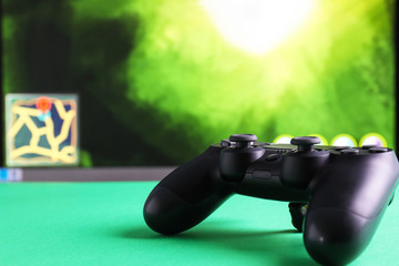 Modern game pad on table