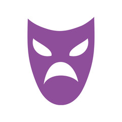 mardi gras theater mask icon