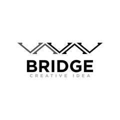 Bridge Logo and Icon Design Vector