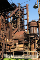 Old abandoned metallurgical plant in Vitkovice (Ostrava). Czech Republic