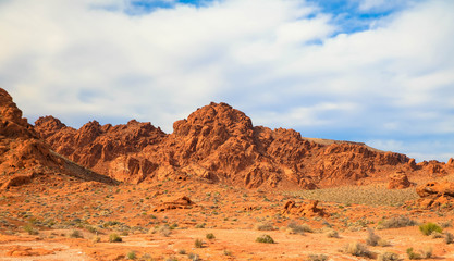 Fototapeta na wymiar Felsformation im Valley of Fire Nationalpark, Nevada USA