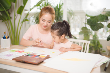 a happy family is painting