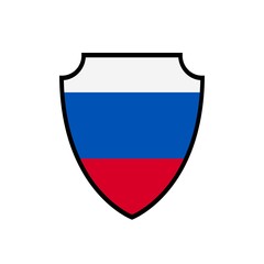 simple colorful shield vector logo and icon