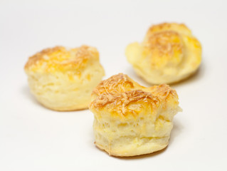 Close up shot of fresh scones