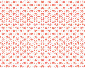 Fototapeta premium Seamless pattern in ornamental style. Geometric desing texture for wallpaper and gifts.