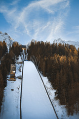 Skiflugschanze Kulm auf dem Kulmkogel im Ennstal, österreich