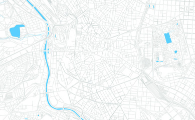 City Center, Spain bright vector map